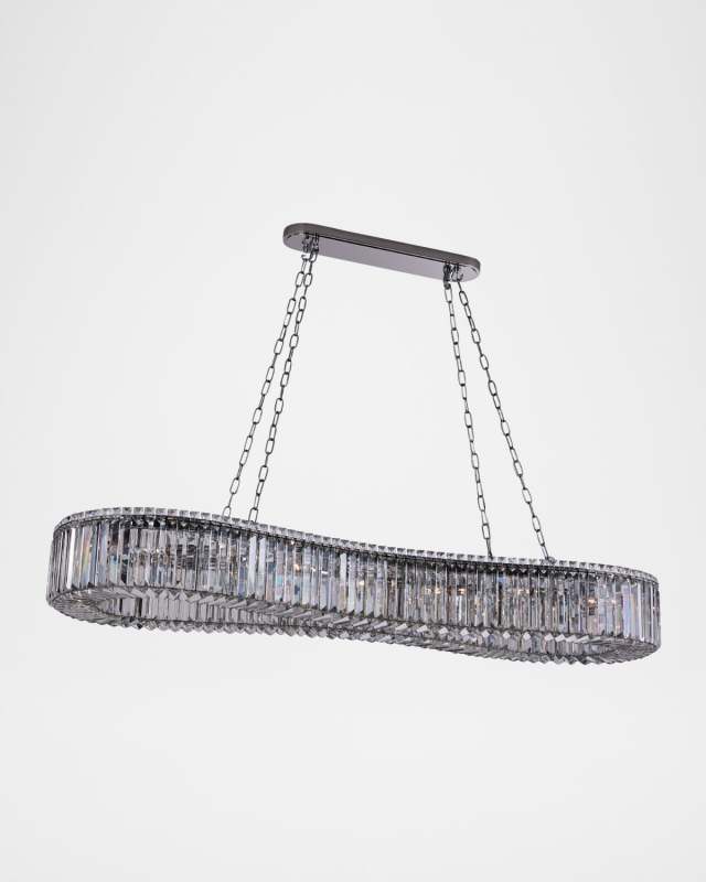 Corda 63" 18-Light Crystal Island Light